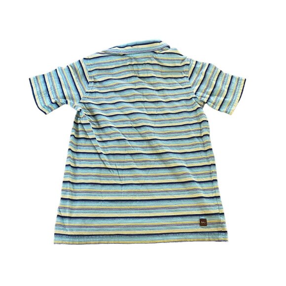 Tea Collection Striped Polo Shirt Size 8 - Picture 4 of 4